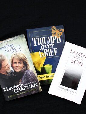 Grief Books Child Loss (Lot 3) Grieving & Healing Chapman Wolterstorff Williams